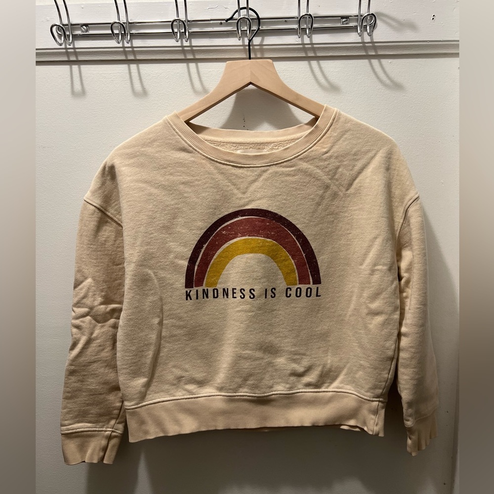 Organic graphic sweatshirt, Pact size small